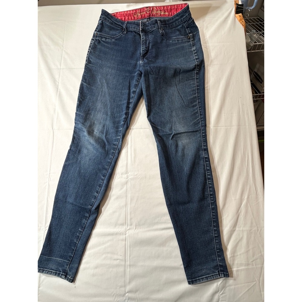 CJ by Cookie Johnson Joy Legging Jeans Dark Wash Slim Fit Stretch Denim Size 30